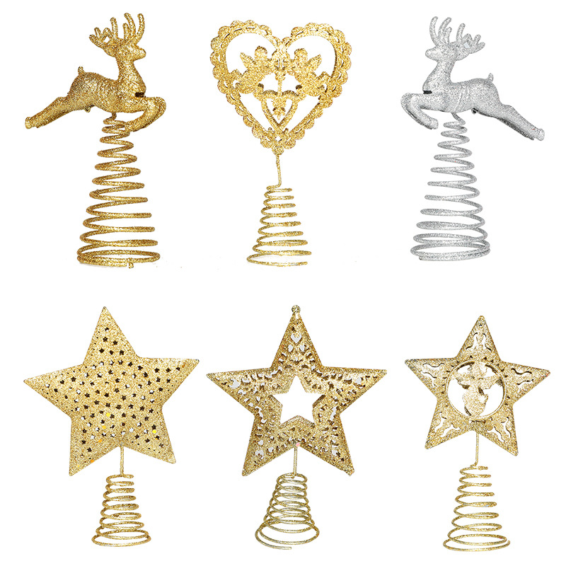 Star Tree Topper - Christmas Tree Top Star Decoration Silvery