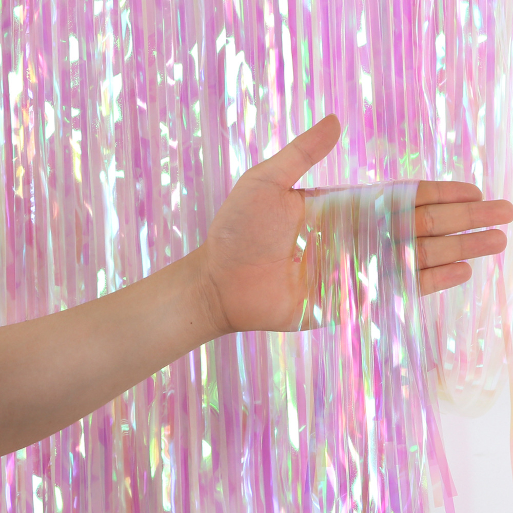 Tinsel Garland Decoration - 2M 3M Party Backdrop Curtains Rain