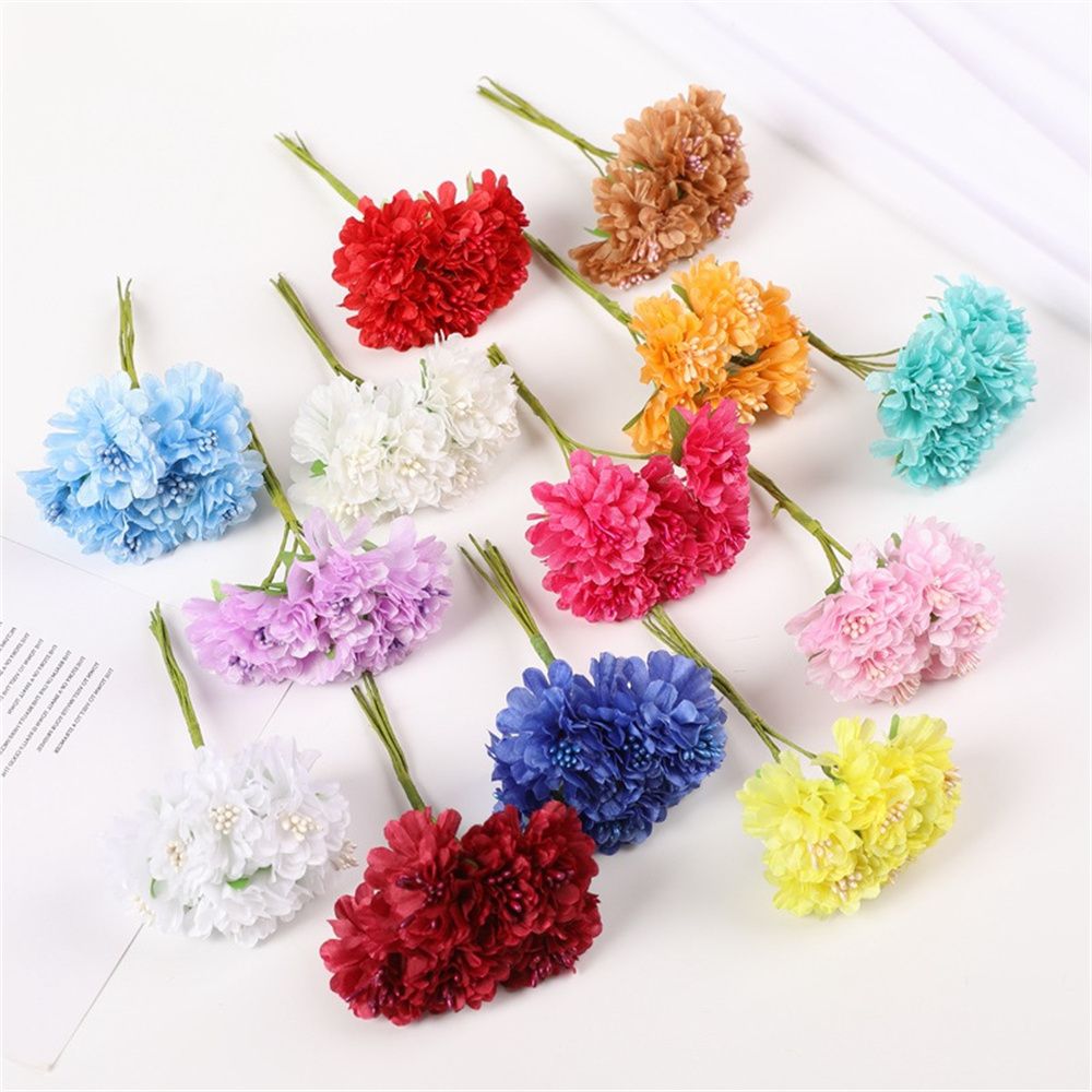 Christmas Wreath Fake - 18PCS Artificial Flowers Bouquet Stamen Wedding
