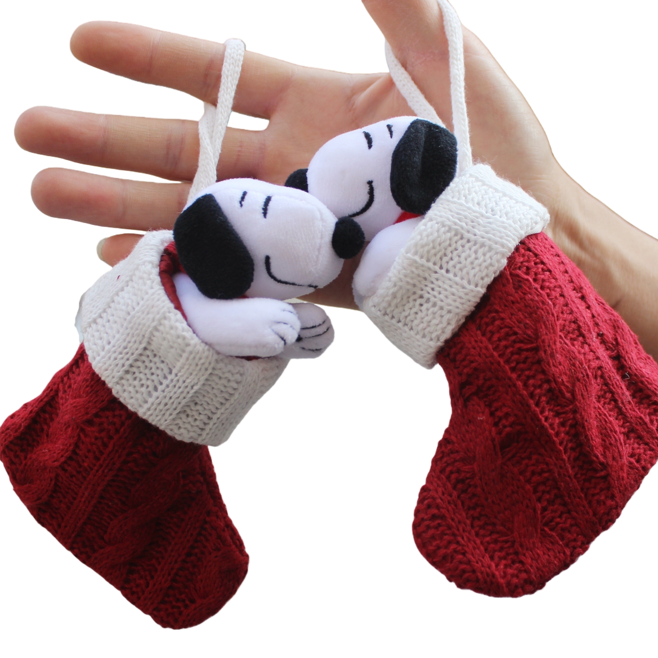Christmas Stocking Hanging - 6piece 15CM Peanuts Christmas Snoopy Christmas