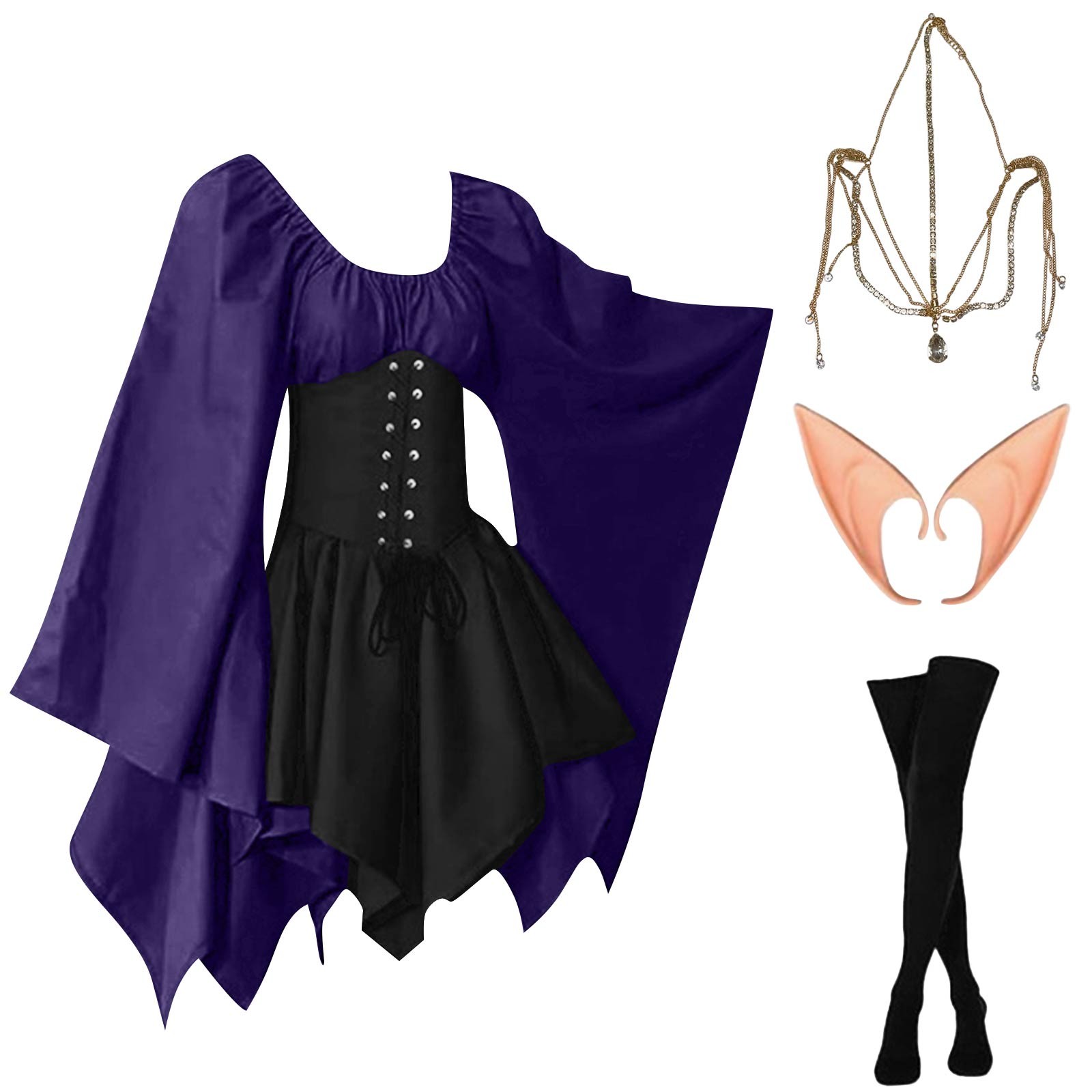 Halloween Cosplay Palace Victo - Elf Costume Christmas ulasan dan harga