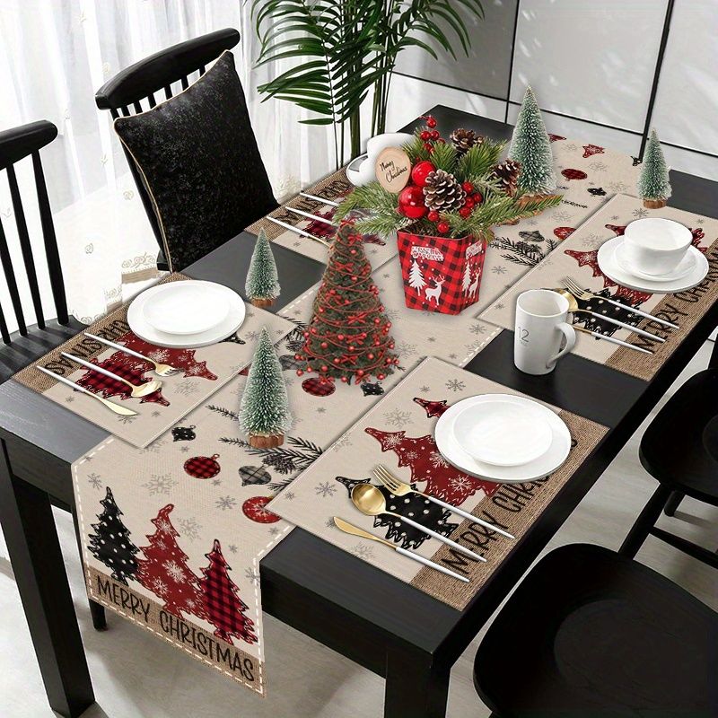 American Country Christmas Tab - Christmas Table Runner ulasan dan harga