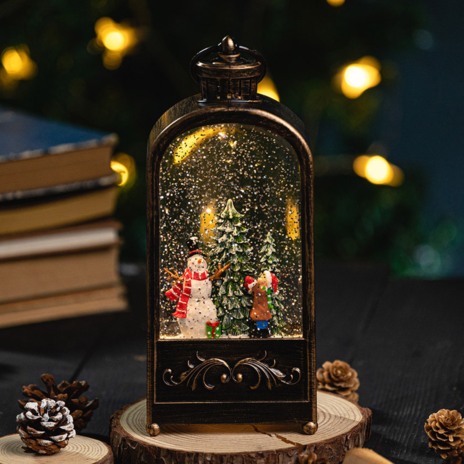 Christmas Decorations Wind Lan - Snow Globe Musical ulasan dan harga