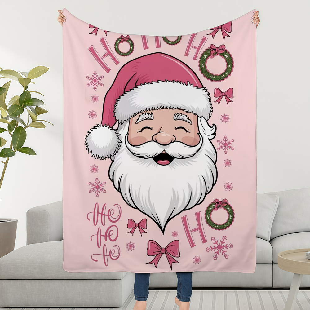 Pink Christmas Blanket Throw S - Christmas Throw Blanket ulasan dan harga