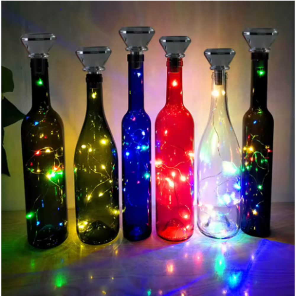 Solar Powered Bottle Stopper S - Led Fairy String Lights ulasan dan harga