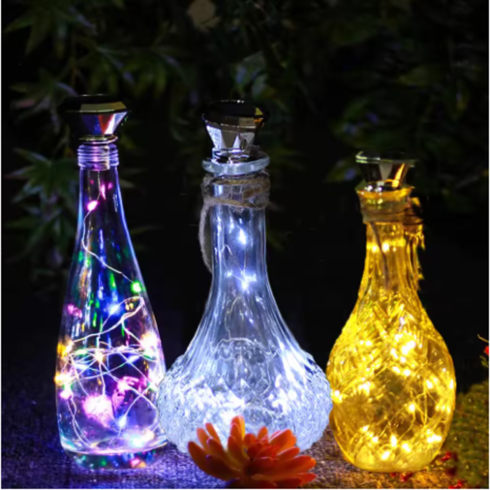 Solar Powered Bottle Stopper S - Led Fairy String Lights ulasan dan harga