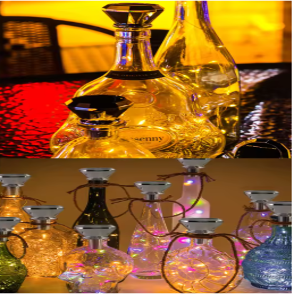 Solar Powered Bottle Stopper S - Led Fairy String Lights ulasan dan harga