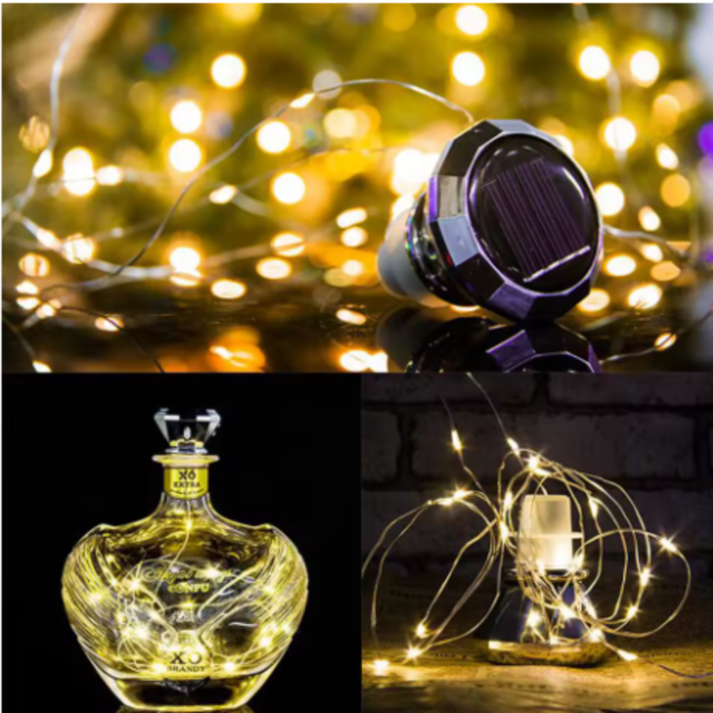 Solar Powered Bottle Stopper S - Led Fairy String Lights ulasan dan harga