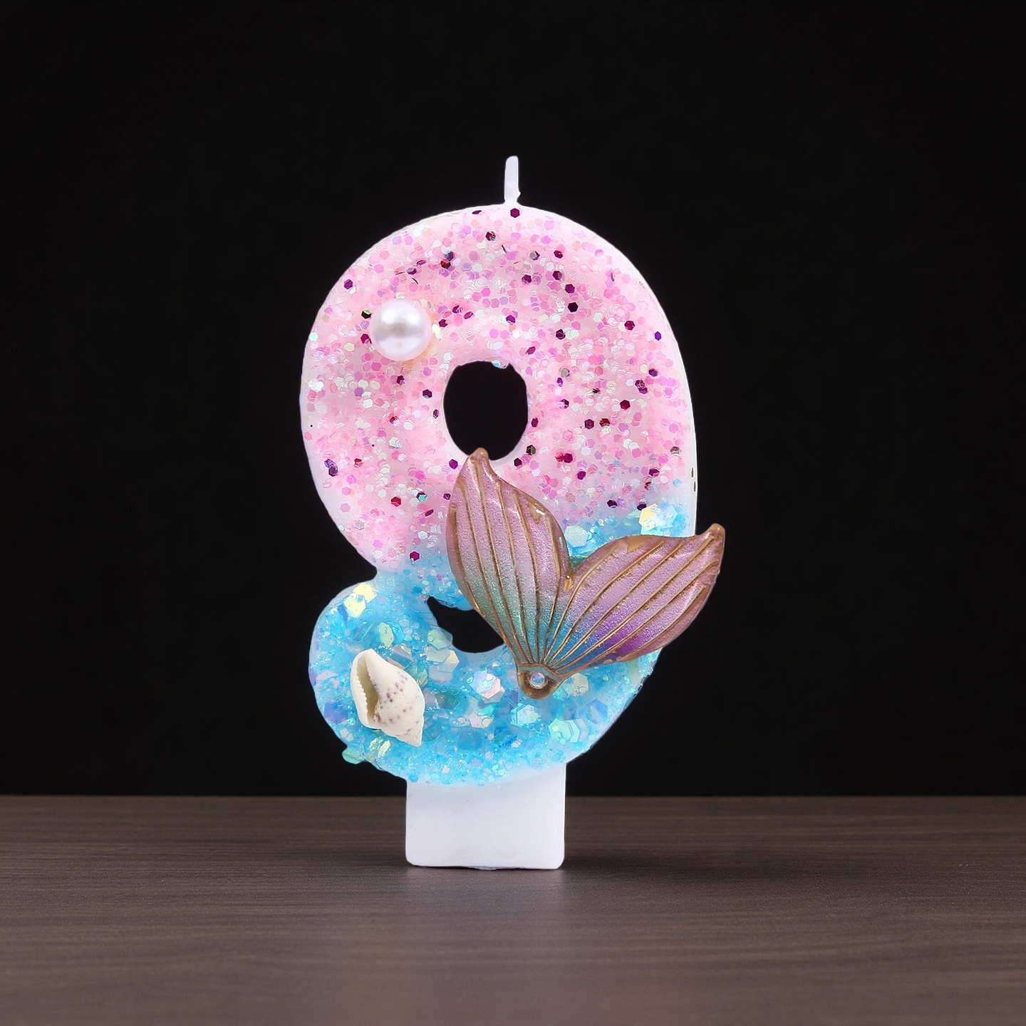 Gradient Blue Shell Pearl Crea - Holiday Candle Set ulasan dan harga