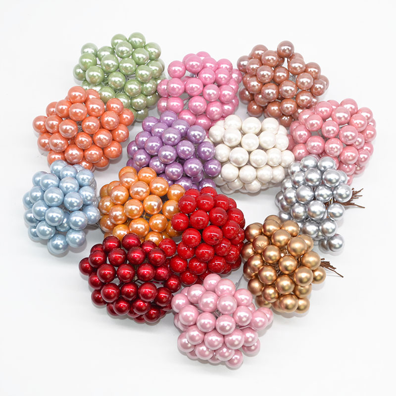 100/200pcs Pearl Stamens Mini  - Christmas Wreath Fake ulasan dan harga