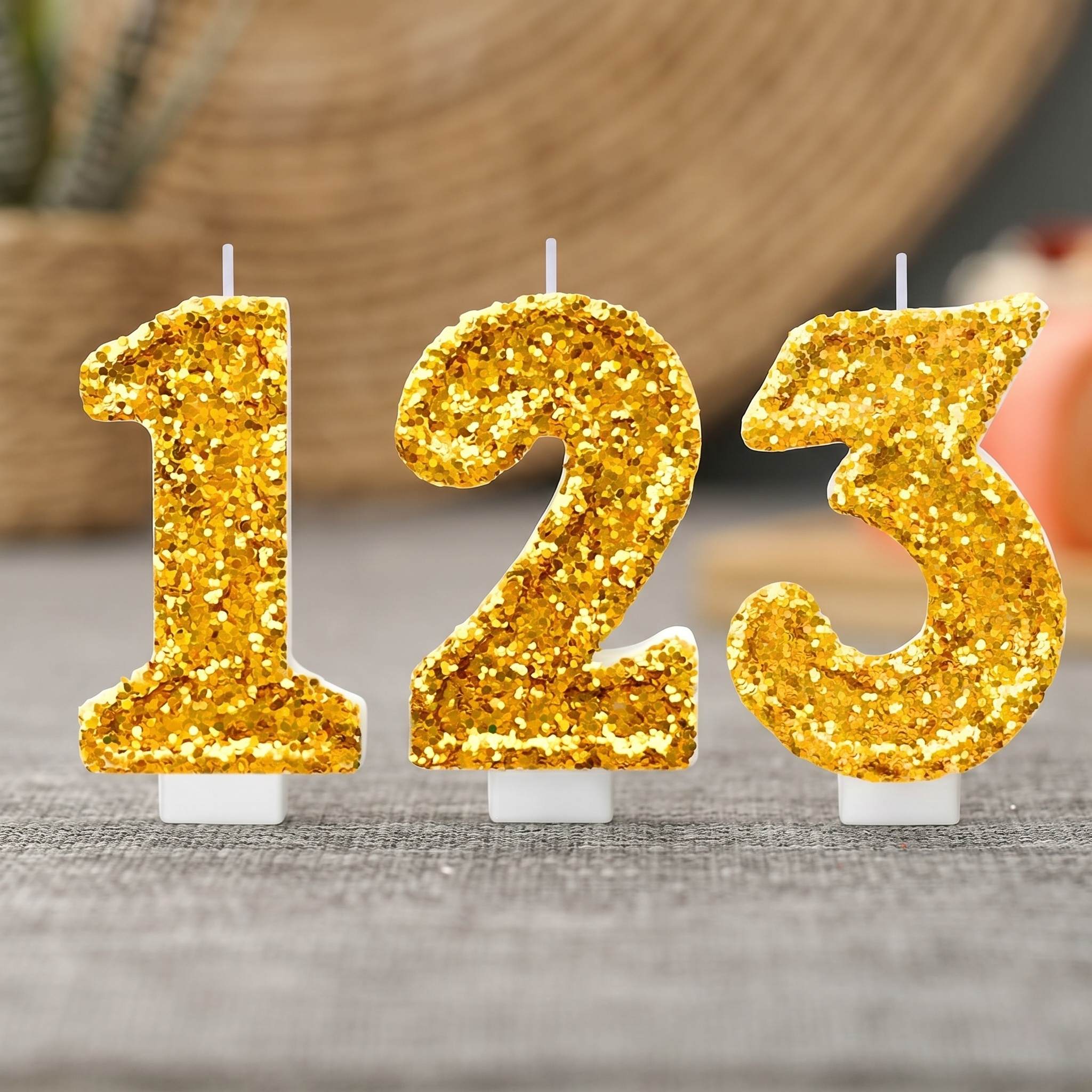 Digital Birthday Candle Gold C - Holiday Candle Set ulasan dan harga