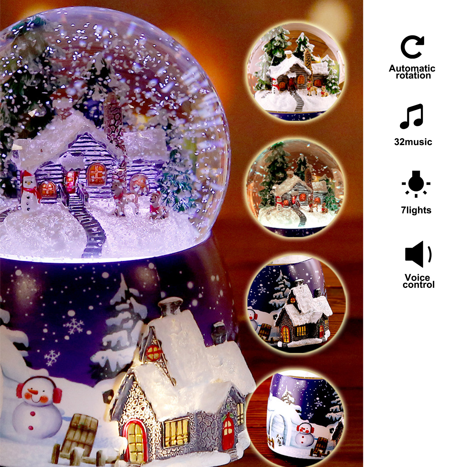 1 Pcs Resin Music Box Crystal  - Snow Globe Musical ulasan dan harga
