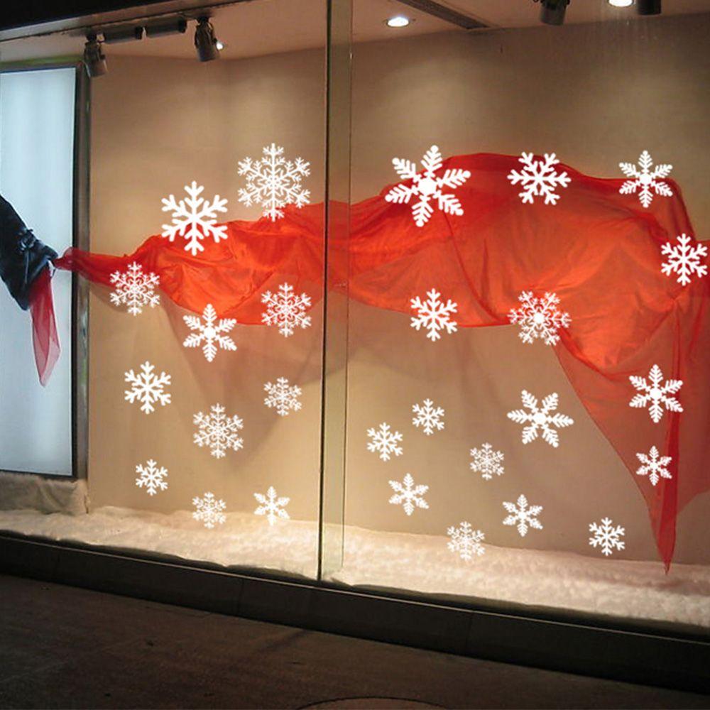 27/38PCS Gift Xmas  Festival S - Snowflake Window Decal ulasan dan harga