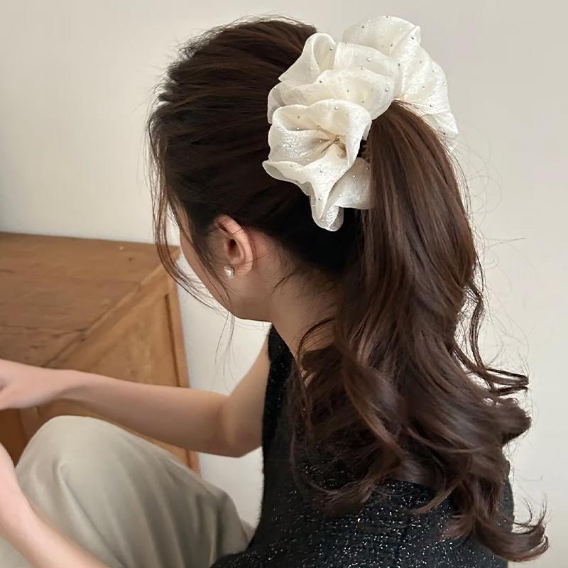 Fashion Elegant Flower Clip Re - Ribbon Bow Gift ulasan dan harga