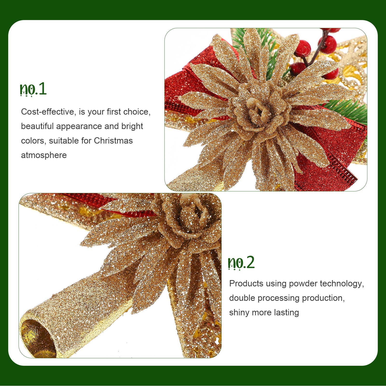 1pc Christmas Tree Topper Exqu - Star Tree Topper ulasan dan harga