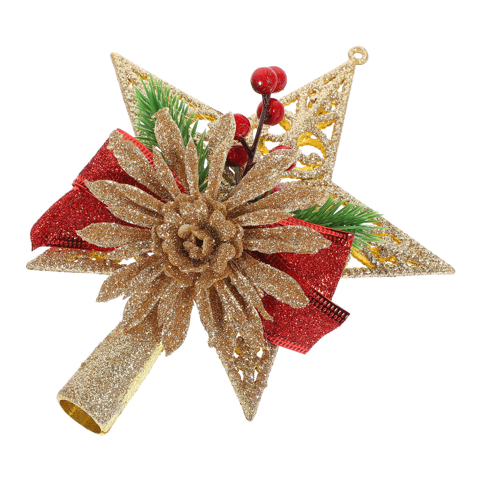 1pc Christmas Tree Topper Exqu - Star Tree Topper ulasan dan harga