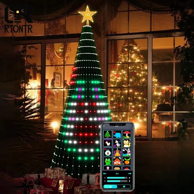 Smart RGB Christmas Tree Toppe - Star Tree Topper ulasan dan harga