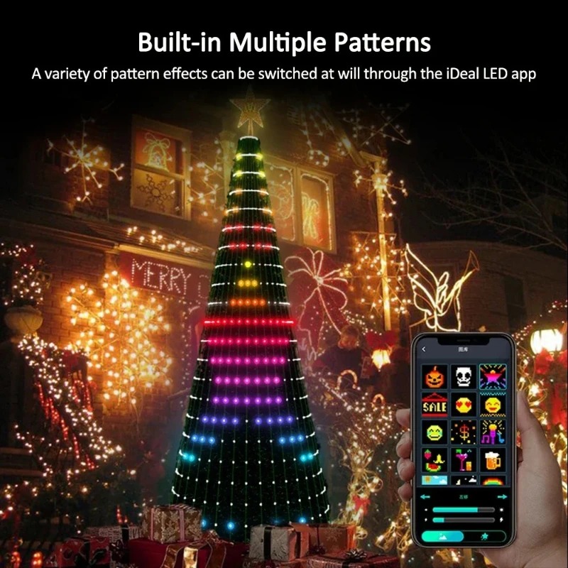 Smart RGB Christmas Tree Toppe - Star Tree Topper ulasan dan harga