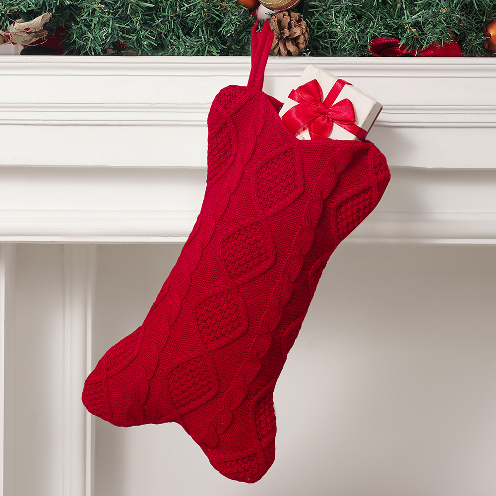 Dog Christmas Stocking, Knit C - Christmas Stocking Hanging ulasan dan harga