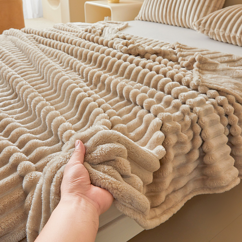 Luxurious Double-Sided Faux Ra - Christmas Throw Blanket ulasan dan harga