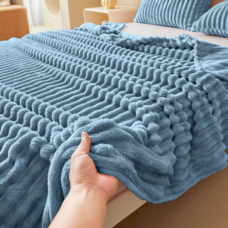 Luxurious Double-Sided Faux Ra - Christmas Throw Blanket ulasan dan harga