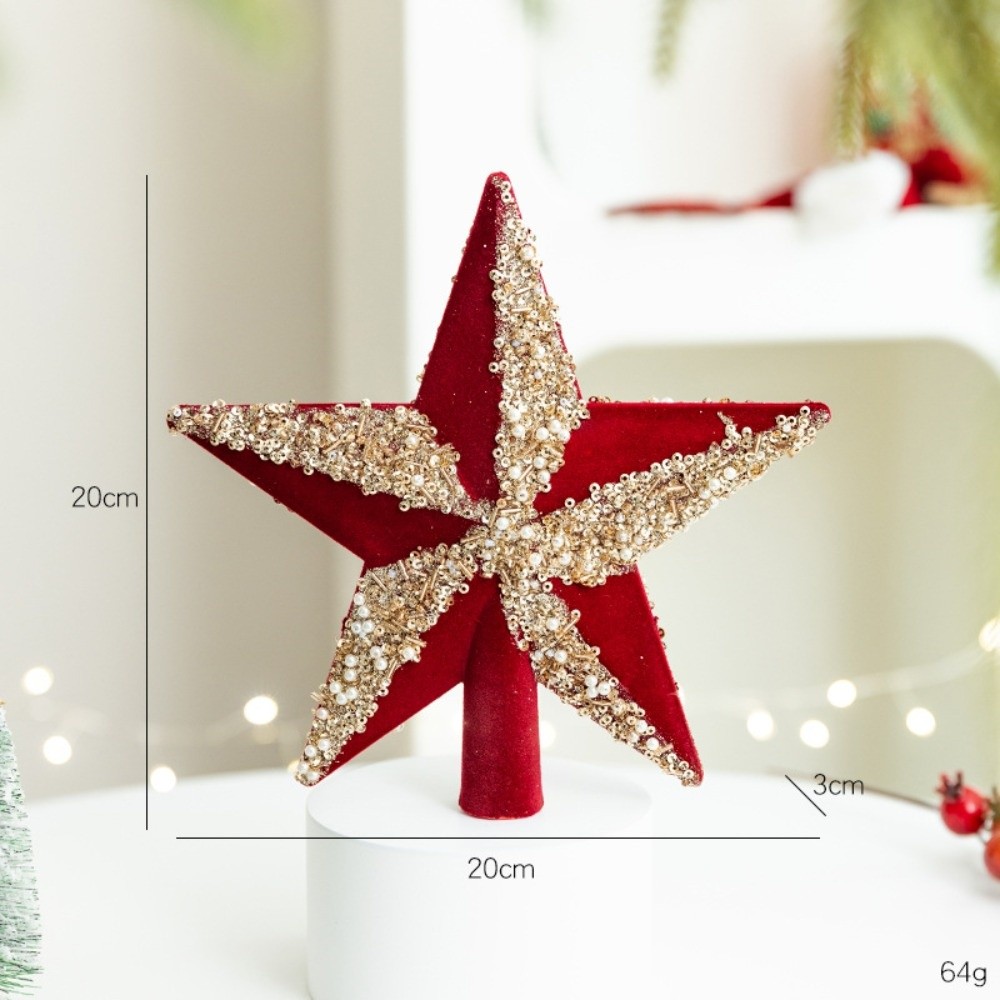 New 14cm Christmas Tree Star P - Star Tree Topper ulasan dan harga