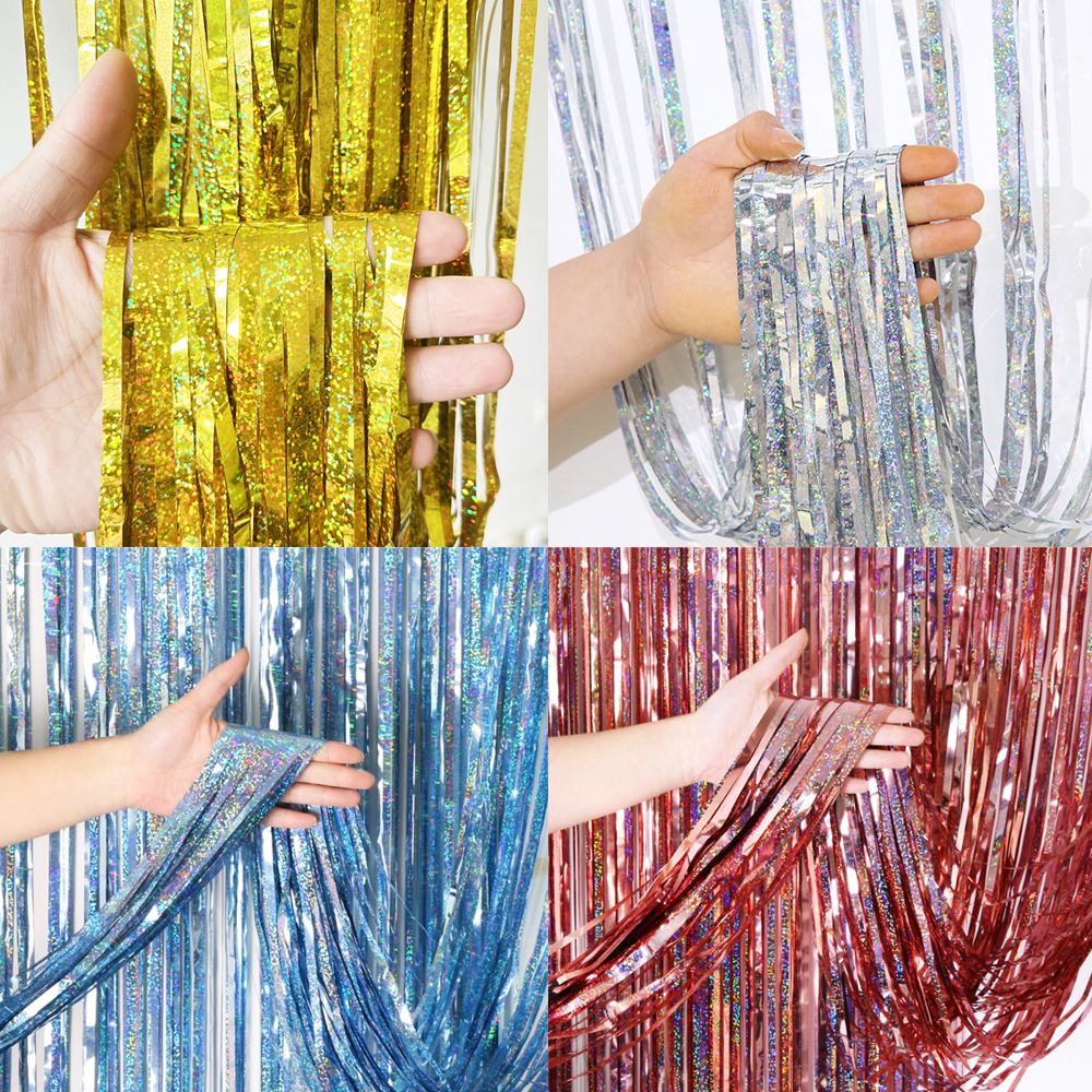 2M Glitter Pink Metallic Foil  - Tinsel Garland Decoration ulasan dan harga