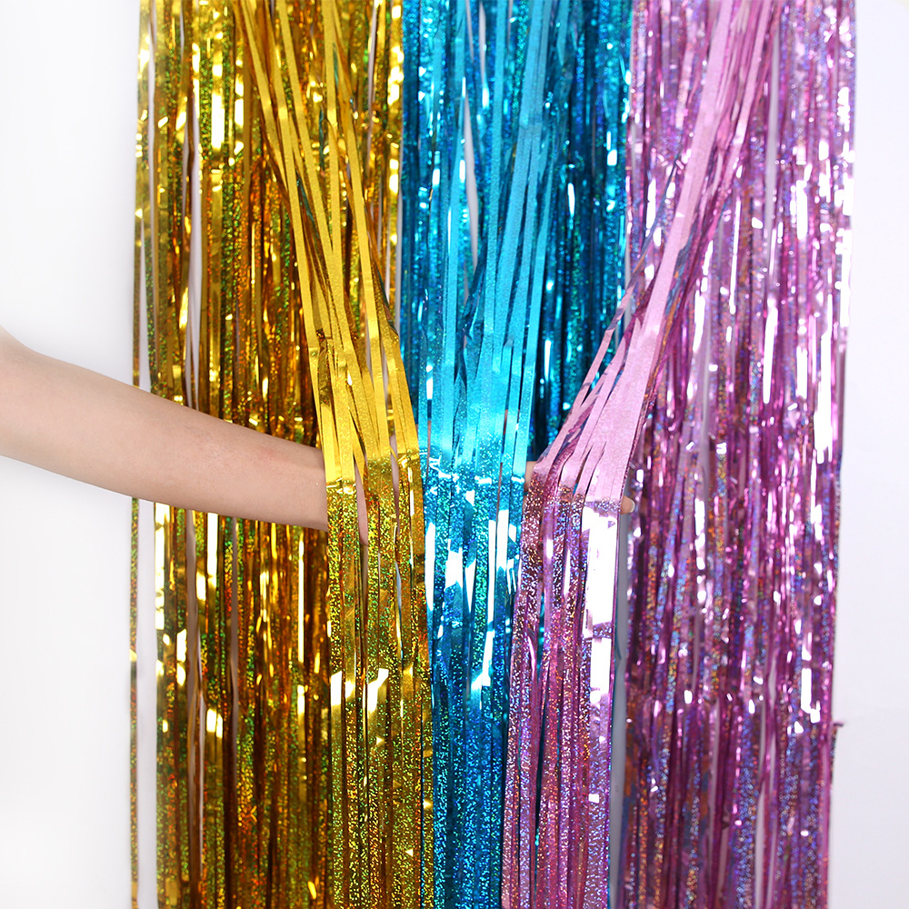 2M Glitter Pink Metallic Foil  - Tinsel Garland Decoration ulasan dan harga
