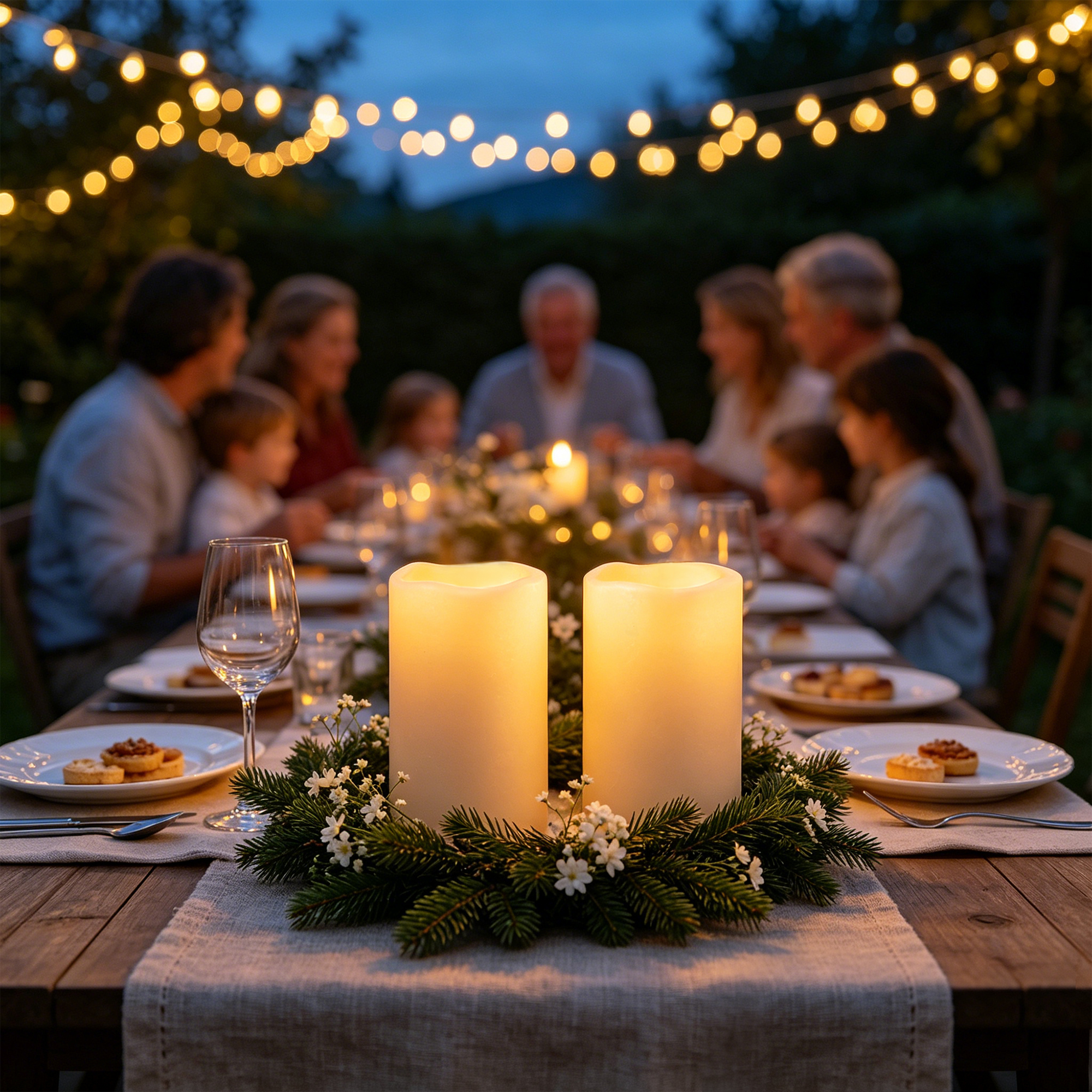 Flameless LED Pillar Candle Wa - Christmas Lights Outdoor ulasan dan harga