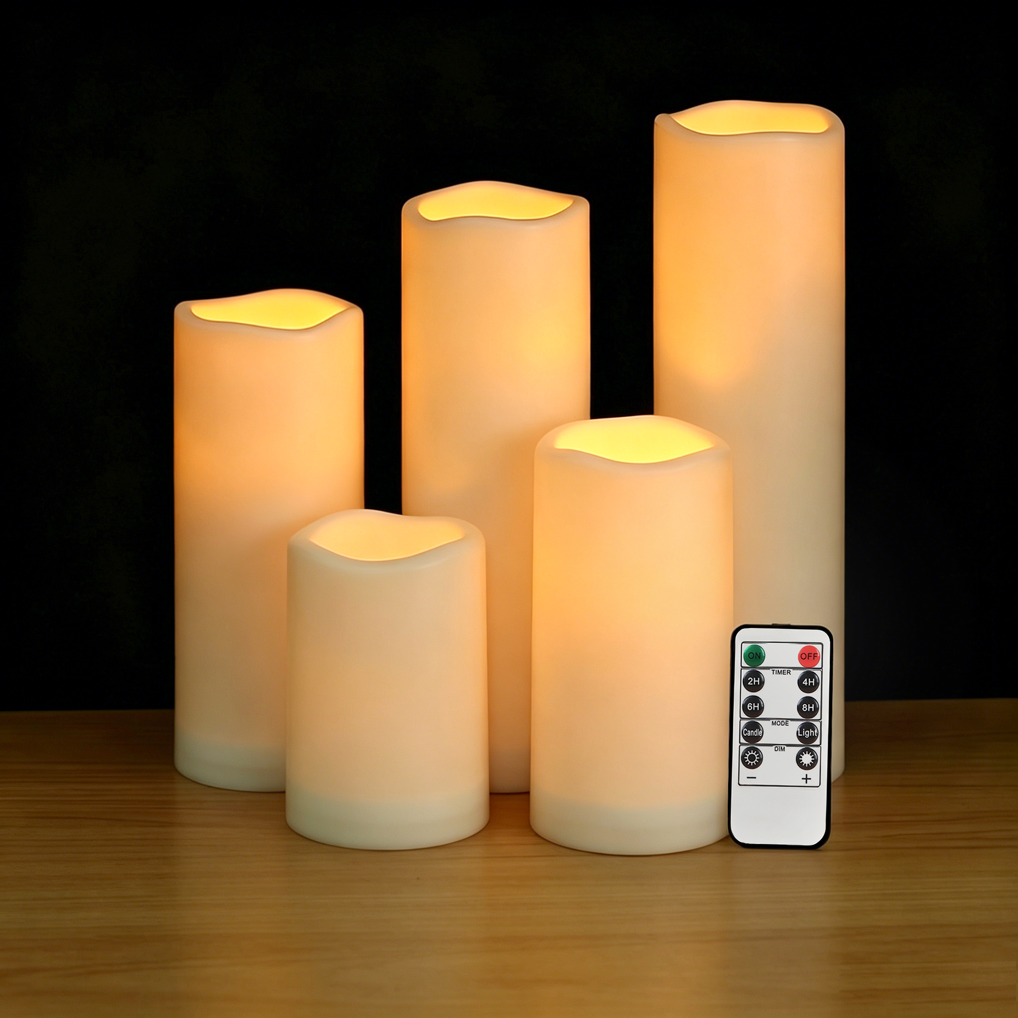 Flameless LED Pillar Candle Wa - Christmas Lights Outdoor ulasan dan harga