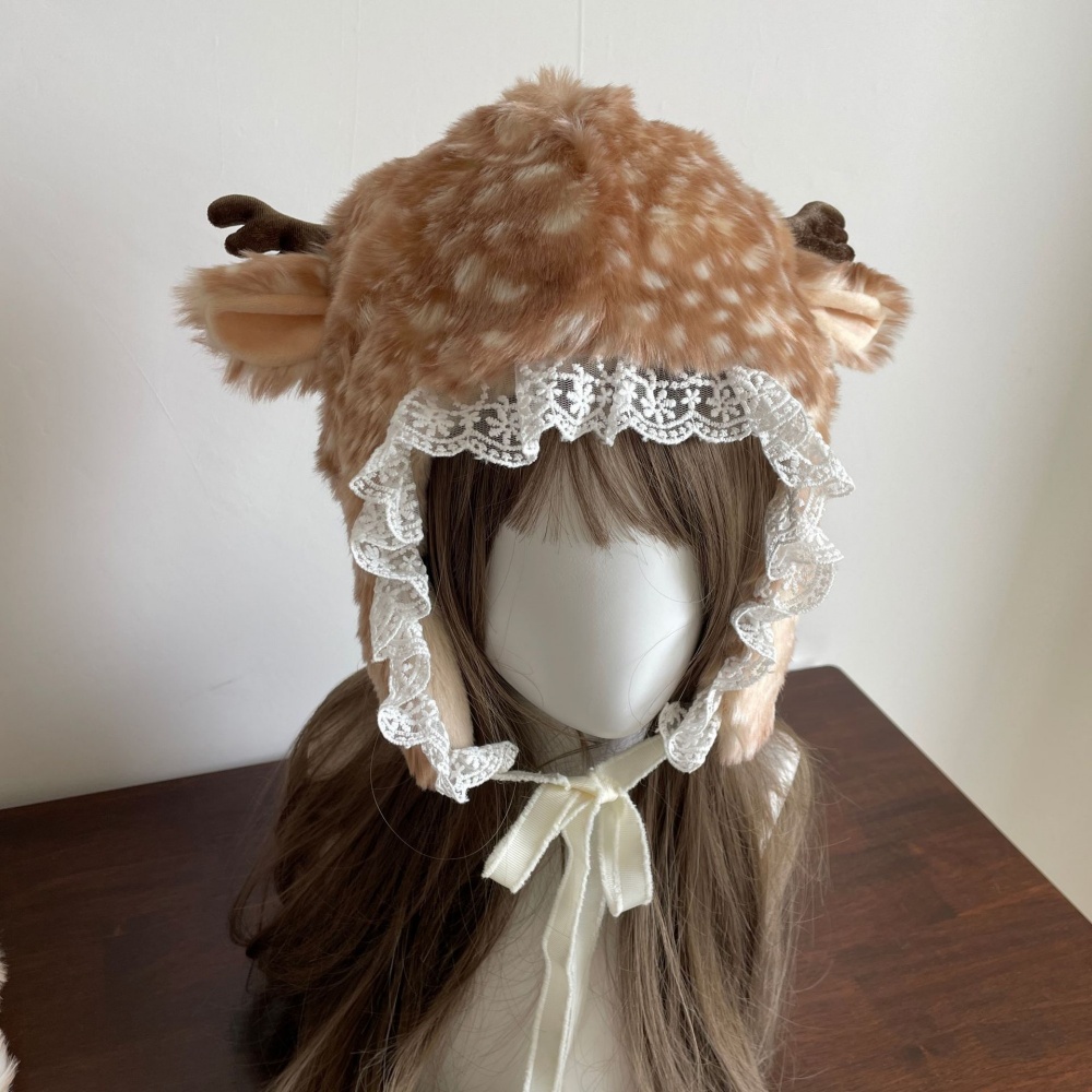 Japanese Furry Bomber Hats Chr - Santa Hat Plush ulasan dan harga