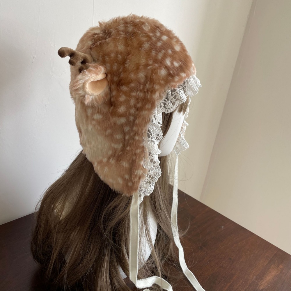 Japanese Furry Bomber Hats Chr - Santa Hat Plush ulasan dan harga