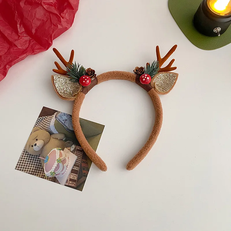 Christmas Headband Reindeer An - Reindeer Antlers Headband ulasan dan harga