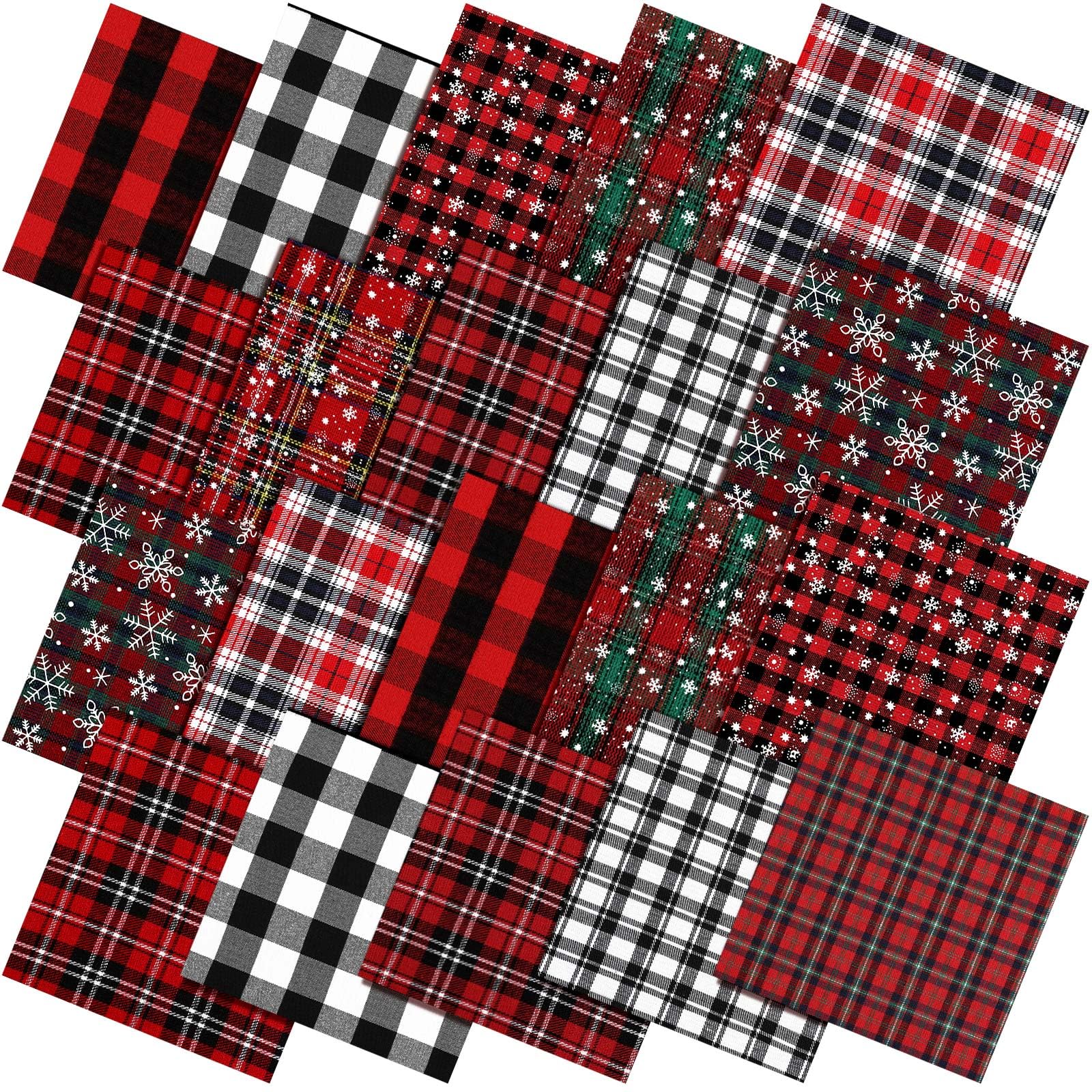 Christmas Plaid Fabric, Red Gr - Christmas Throw Blanket ulasan dan harga