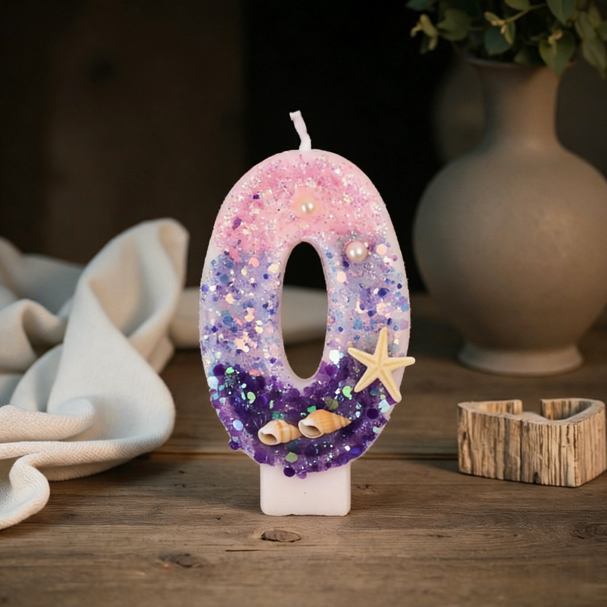 Three Color Gradient Mermaid 0 - Holiday Candle Set ulasan dan harga