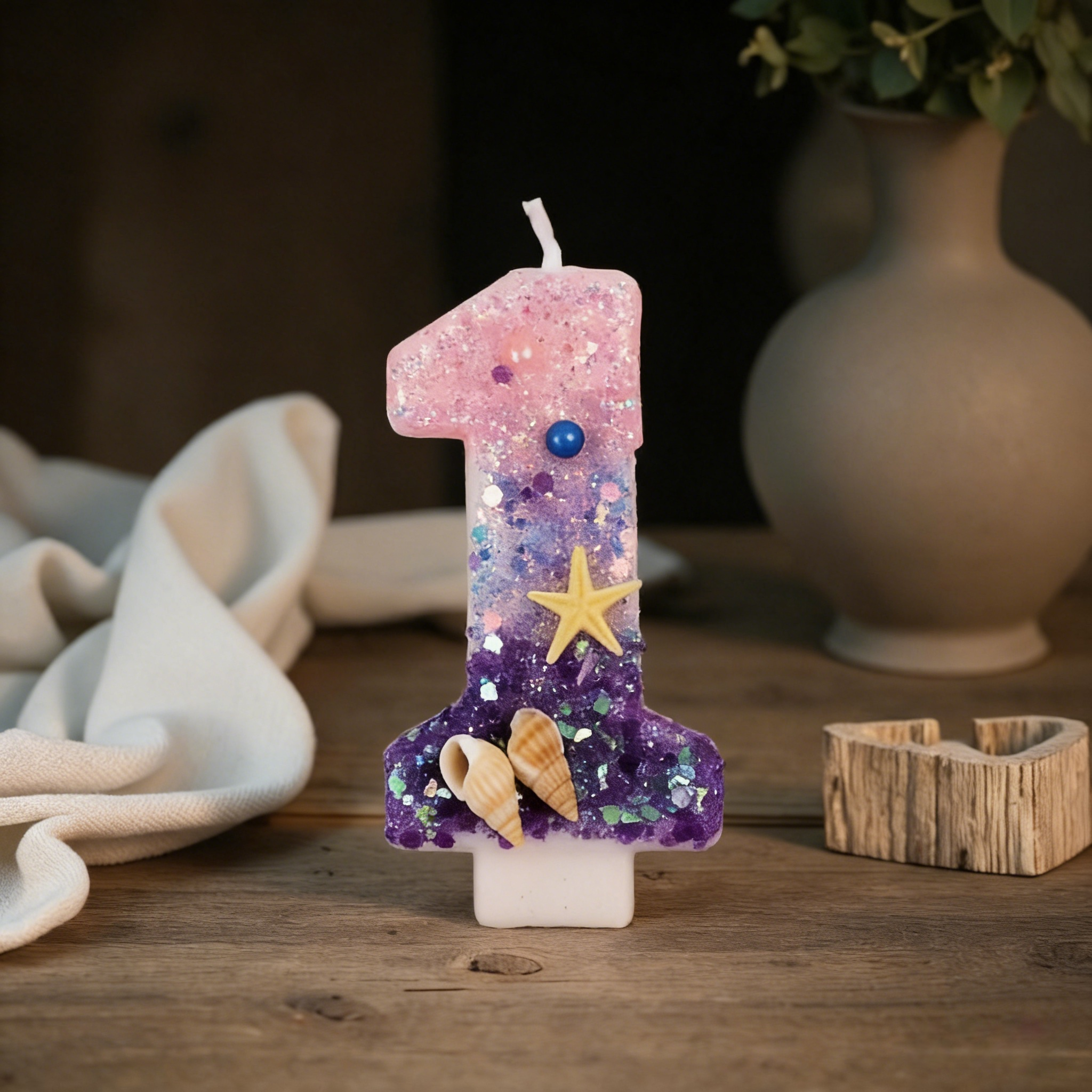 Three Color Gradient Mermaid 0 - Holiday Candle Set ulasan dan harga