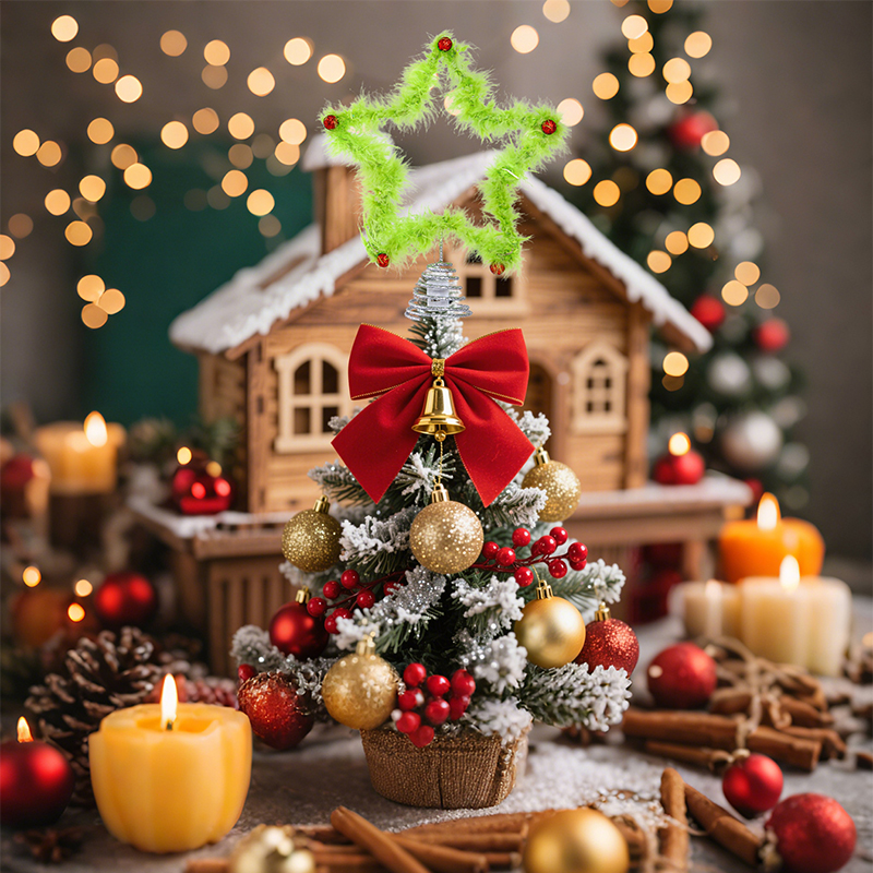 Plush Five-pointed Star Twisty - Star Tree Topper ulasan dan harga