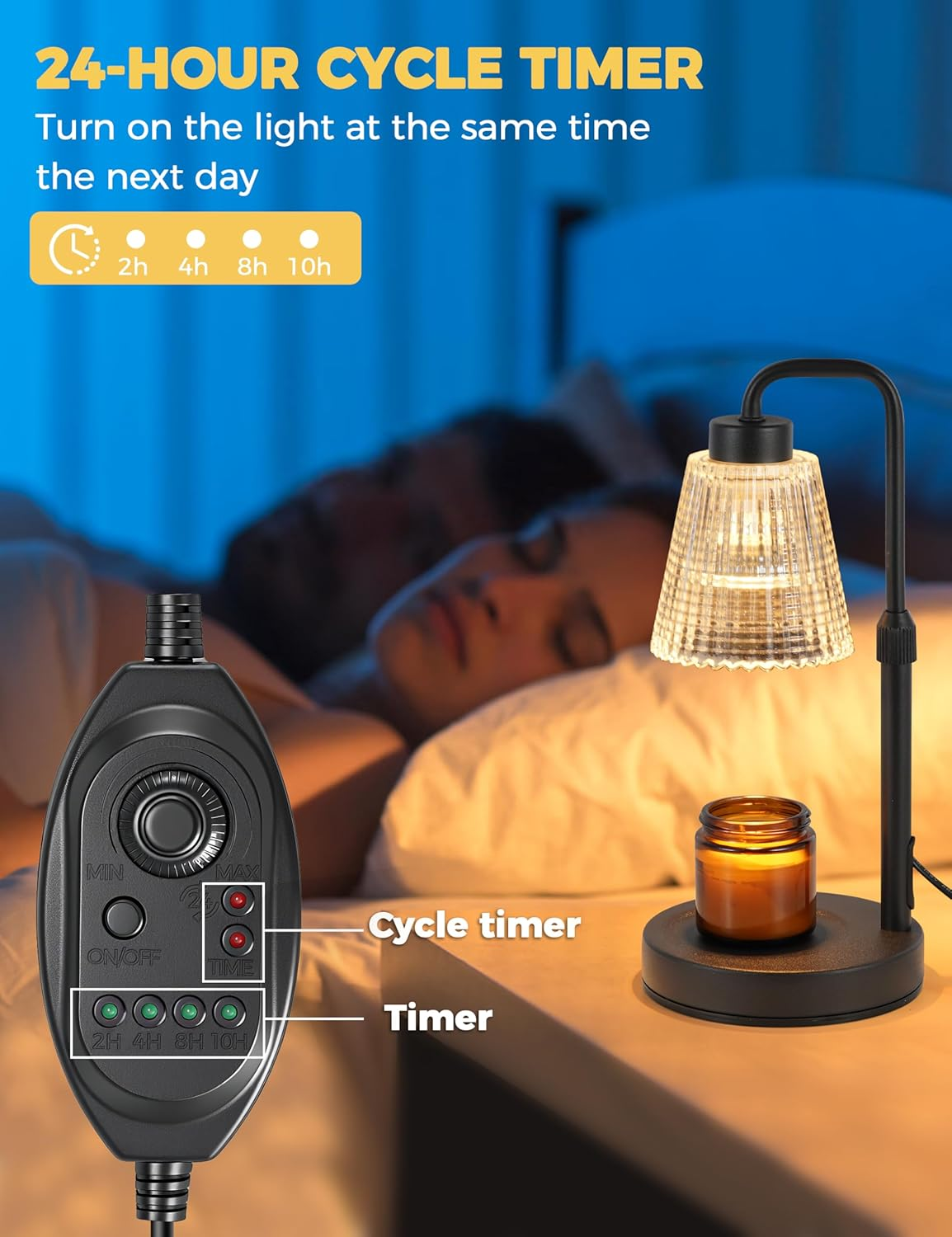 Candle Warmer Lamp with Timer  - Holiday Candle Set ulasan dan harga