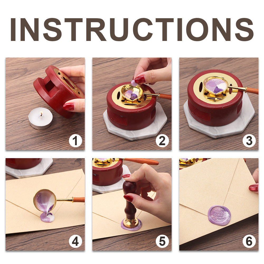 Vintage Wax Sealing Box Set Be - Gift Box Wrap Set ulasan dan harga