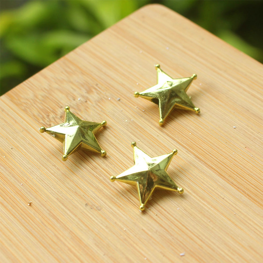 10PCS 2Sizes DIY Gold Star Top - Star Tree Topper ulasan dan harga