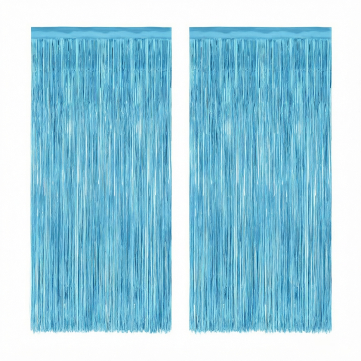 2PCS Light Blue Metallic Foil  - Tinsel Garland Decoration ulasan dan harga