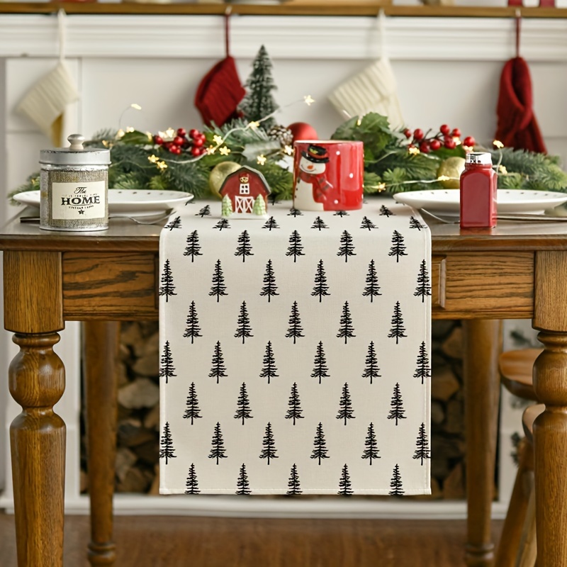 Simple Christmas Tree Table Ru - Christmas Table Runner ulasan dan harga