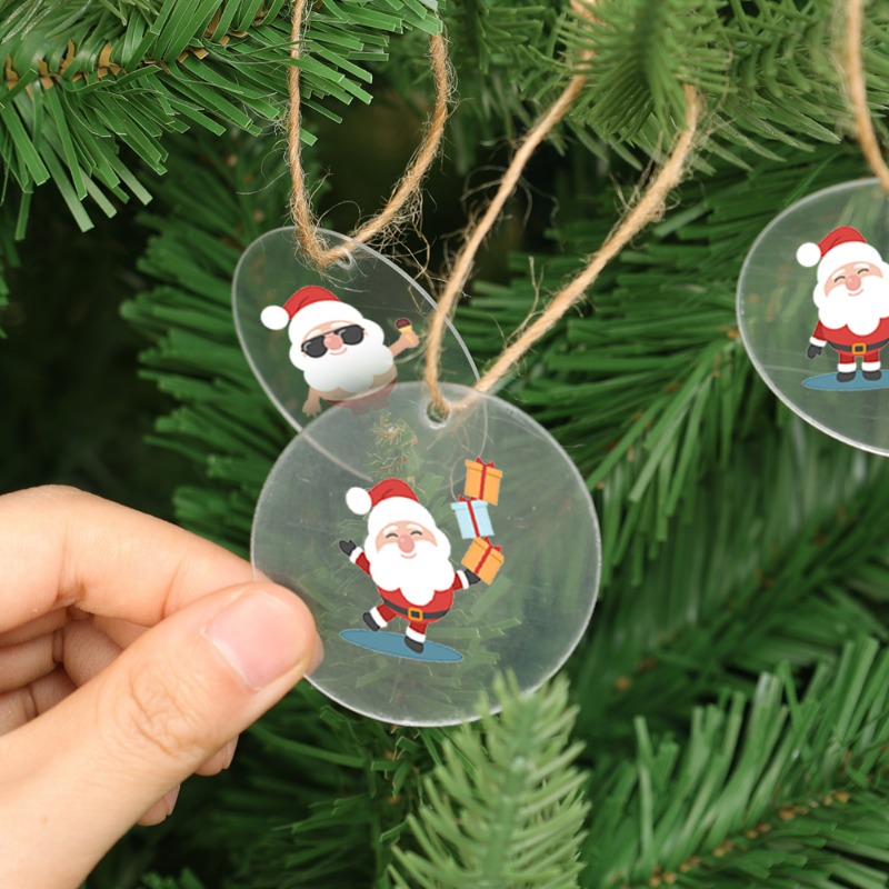 5/100x Blank Christmas Clear R - Christmas Stocking Hanging ulasan dan harga