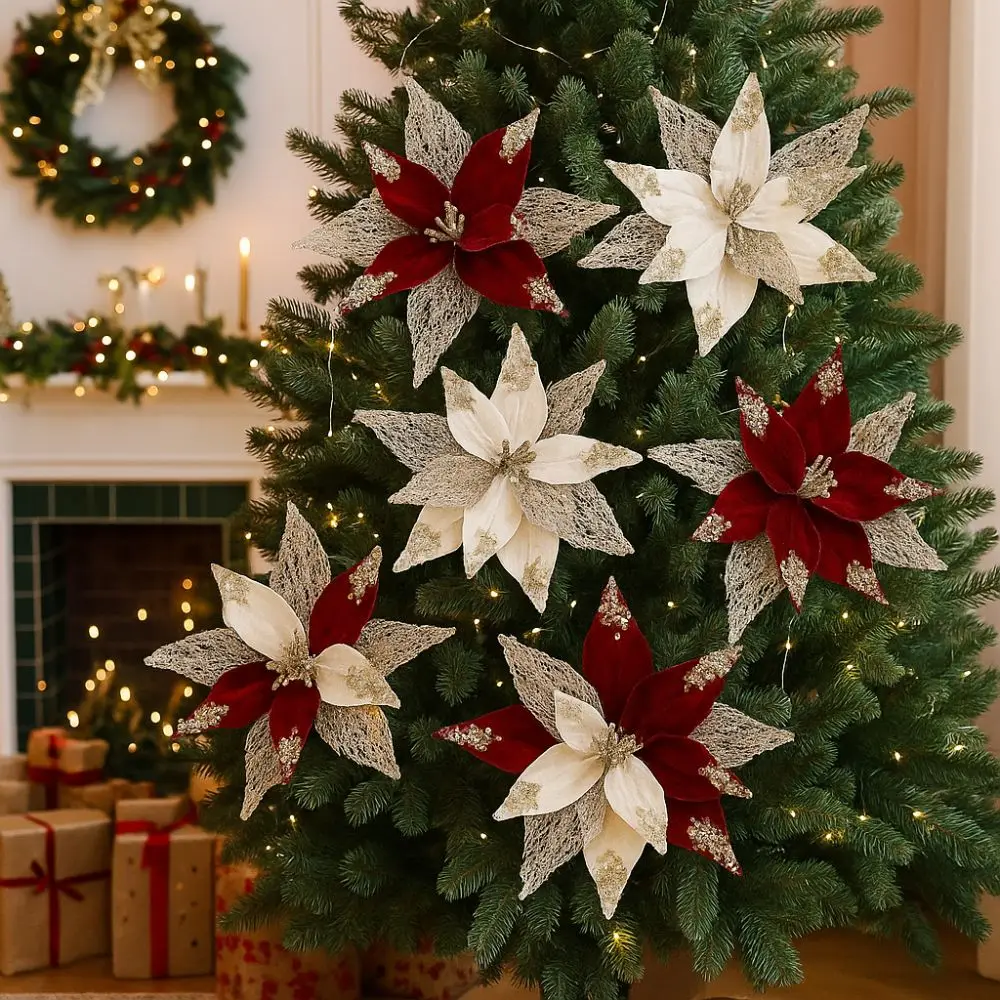 29cm Artificial Christmas Flow - Christmas Wreath Fake ulasan dan harga