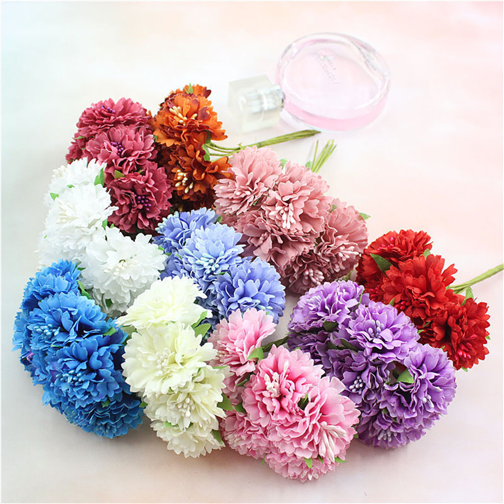 18PCS Artificial Flowers Bouqu - Christmas Wreath Fake ulasan dan harga