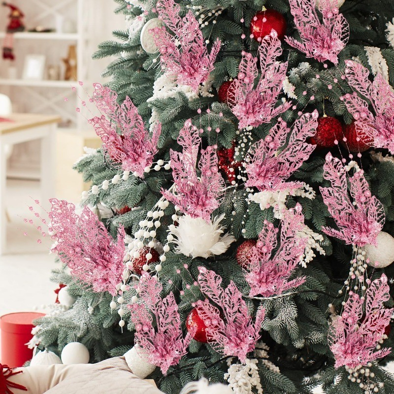 Glitter Artificial Flower Berr - Christmas Wreath Fake ulasan dan harga