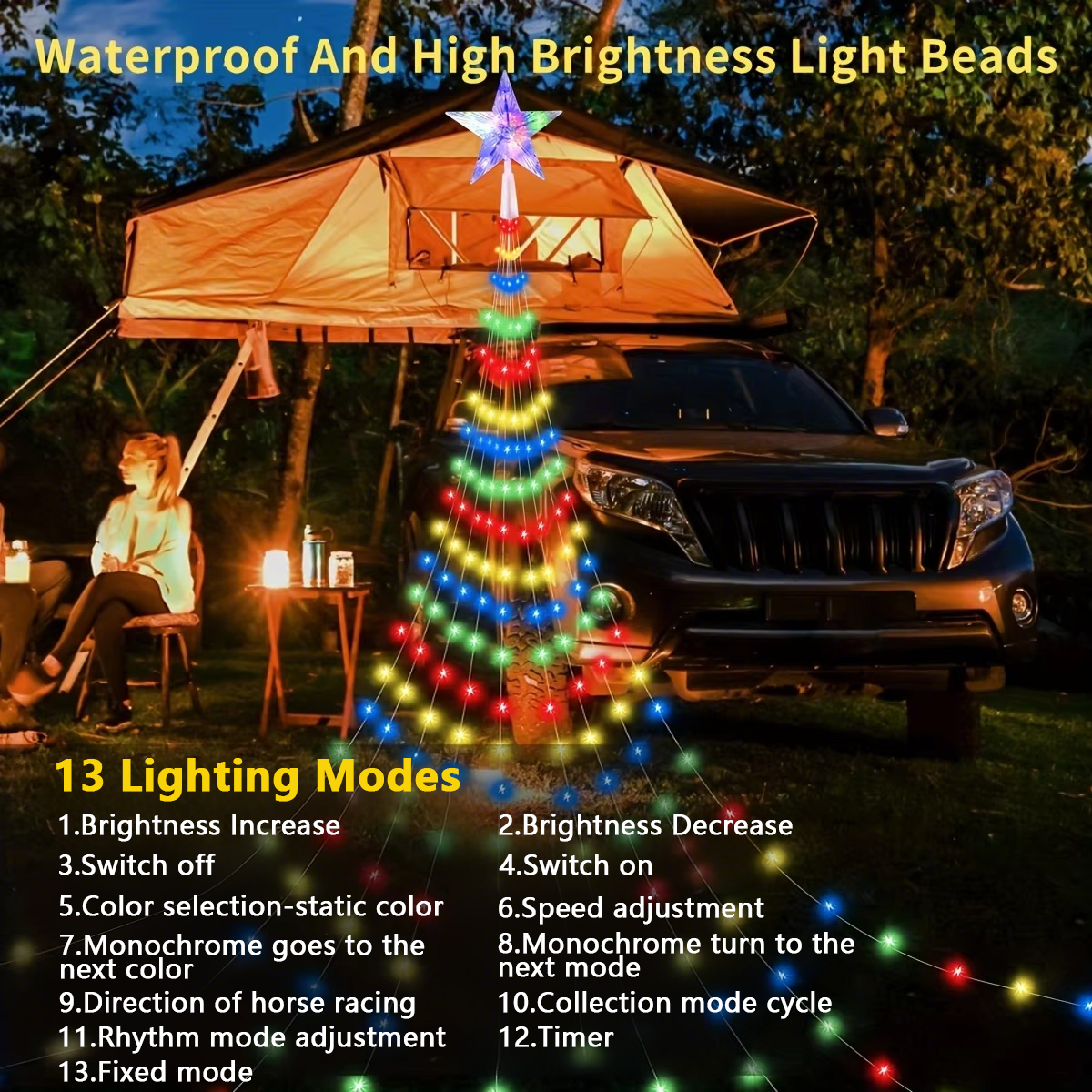 7FT 400LEDs Smart Christmas Tr - Star Tree Topper ulasan dan harga