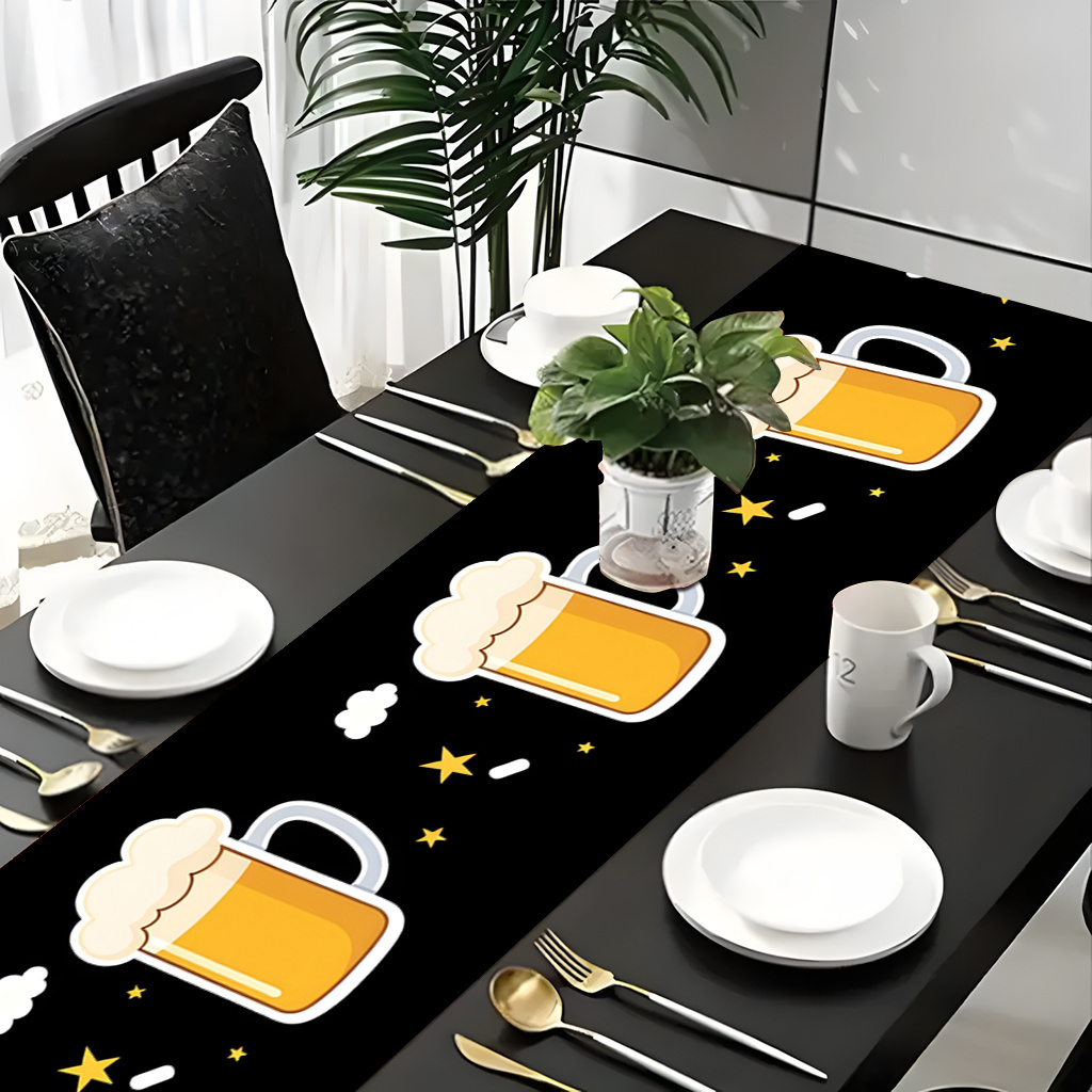 1pc 2D Flat Printed Table Runn - Christmas Table Runner ulasan dan harga