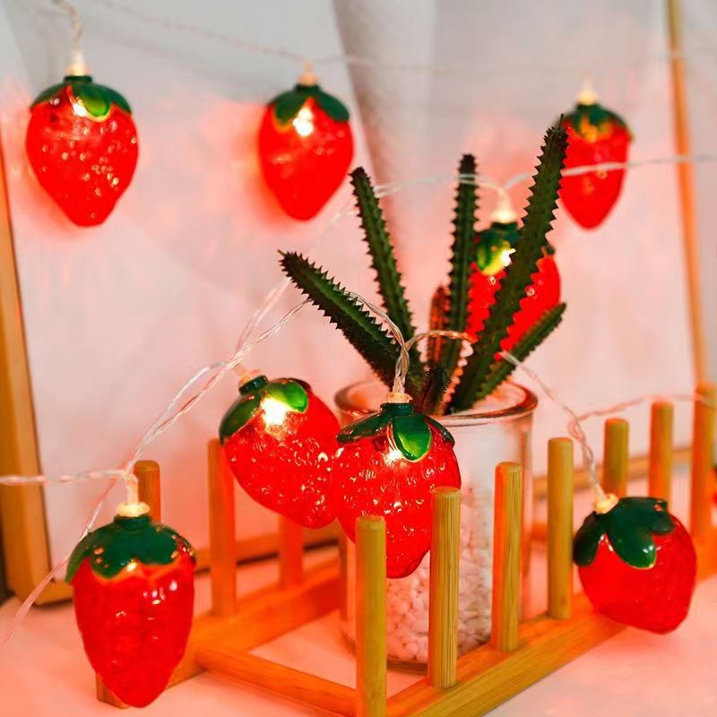 6.5FT 10LEDS Strawberry String - Led Fairy String Lights ulasan dan harga