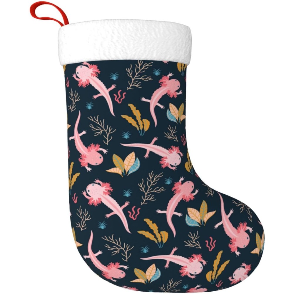 Cute Axolotl Christmas Stockin - Christmas Stocking Hanging ulasan dan harga